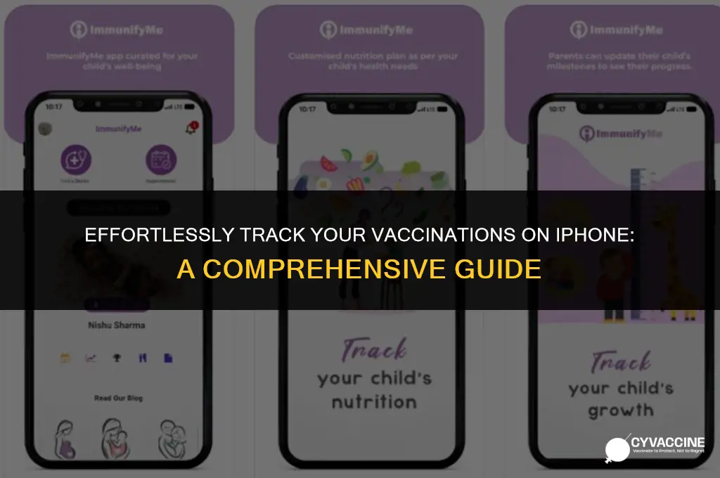 how to save vaccination on iphone