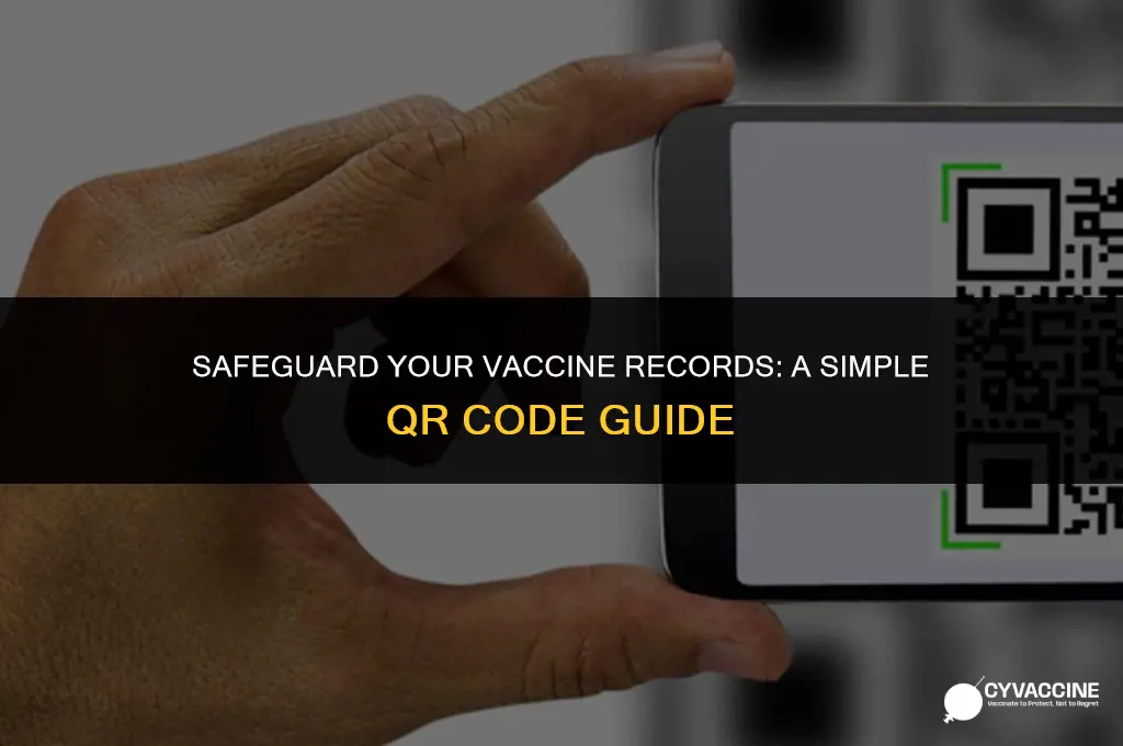 how to save vaccine qr code