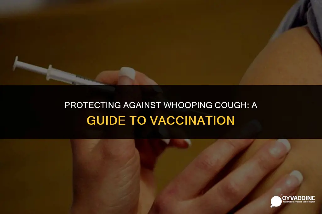 how to say whooping cough vaccine