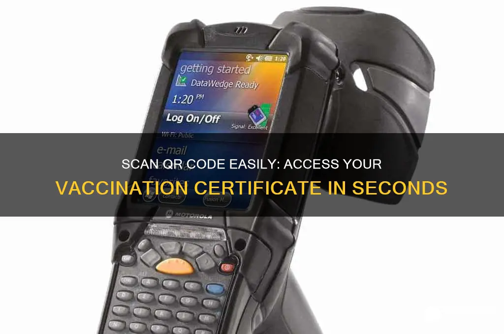 how to scan qr code for vaccination certificate