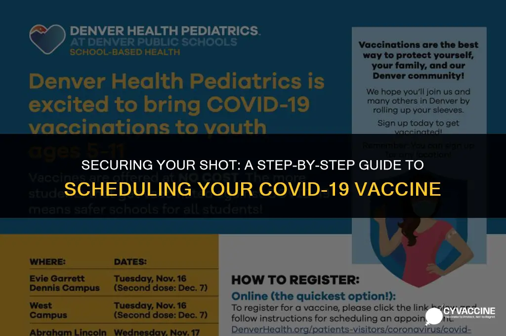 how to schedule a coronavirus vaccine