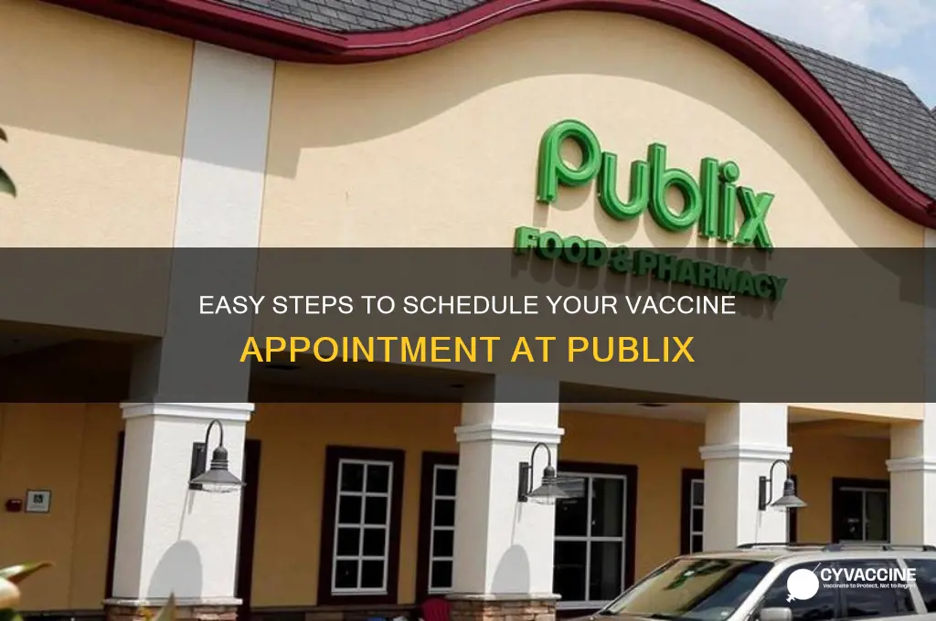 how to schedule a vaccine appointment at publix