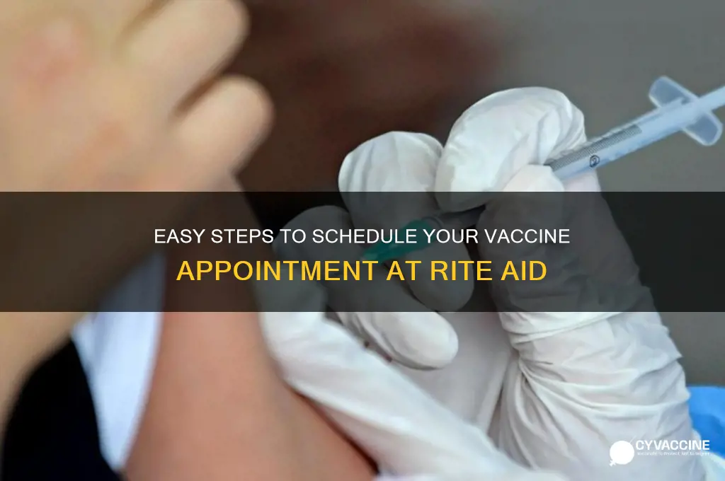 how to schedule a vaccine appointment at rite aid