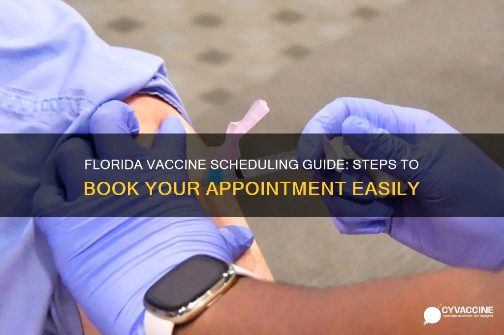 how to schedule a vaccine appointment in florida