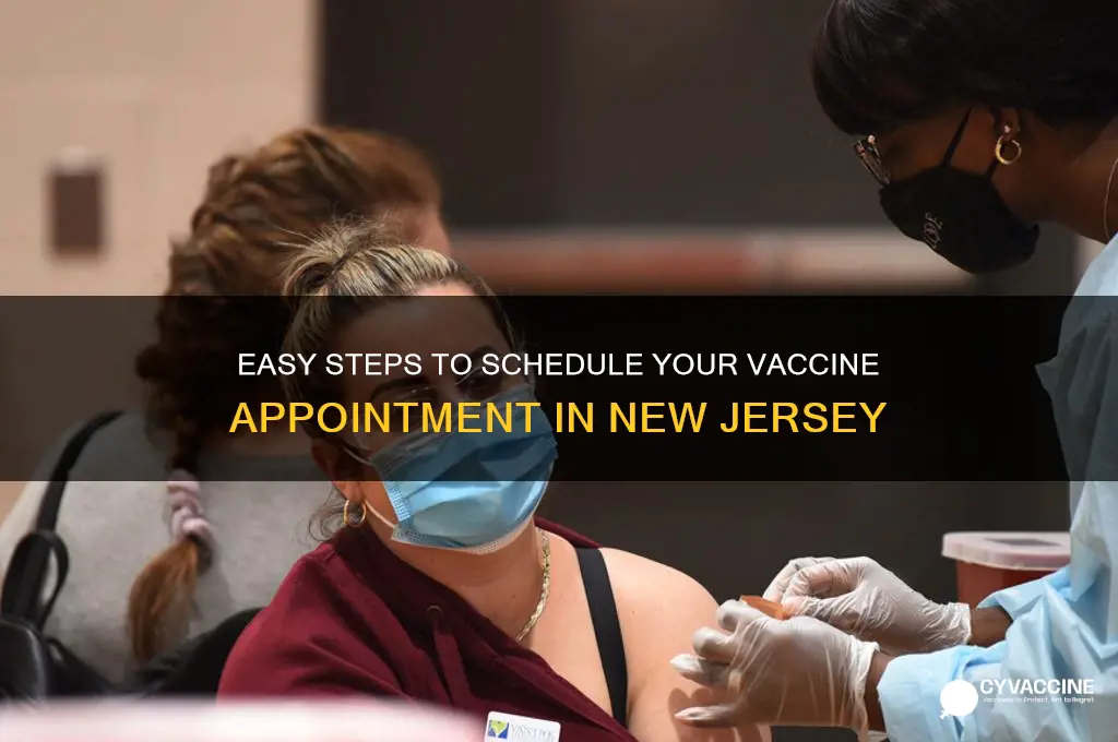 how to schedule a vaccine appointment in nj