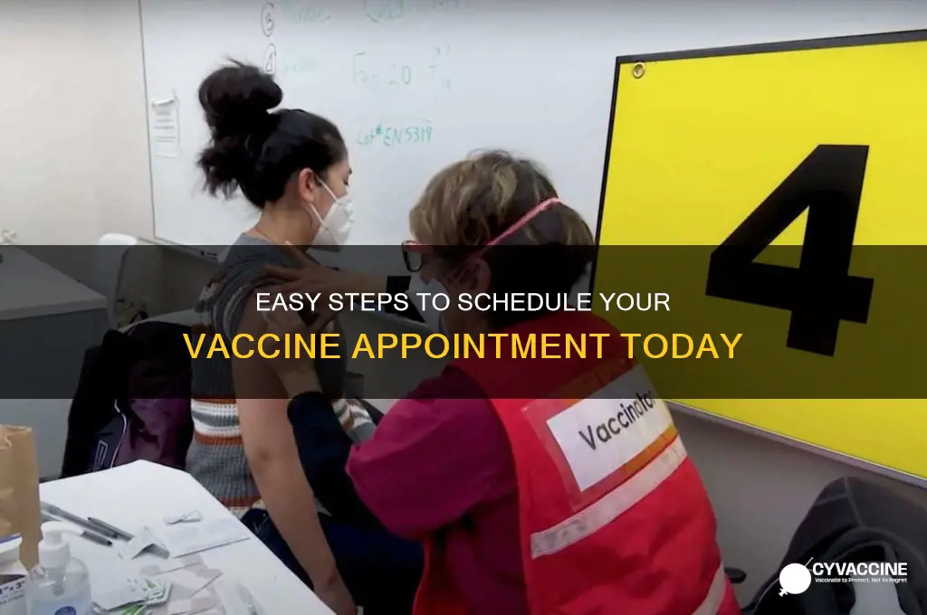 how to schedule an appointment for the vaccine