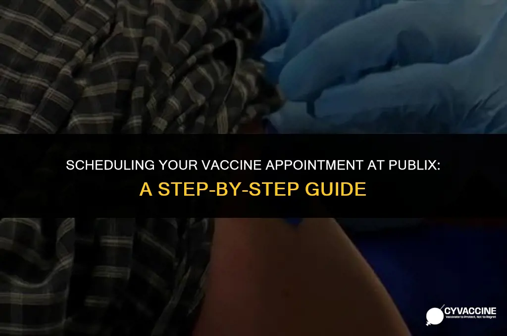 how to schedule vaccine at publix