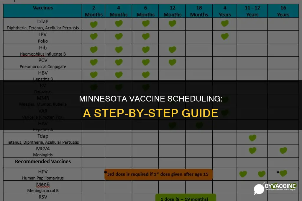 how to schedule vaccine in minnesota