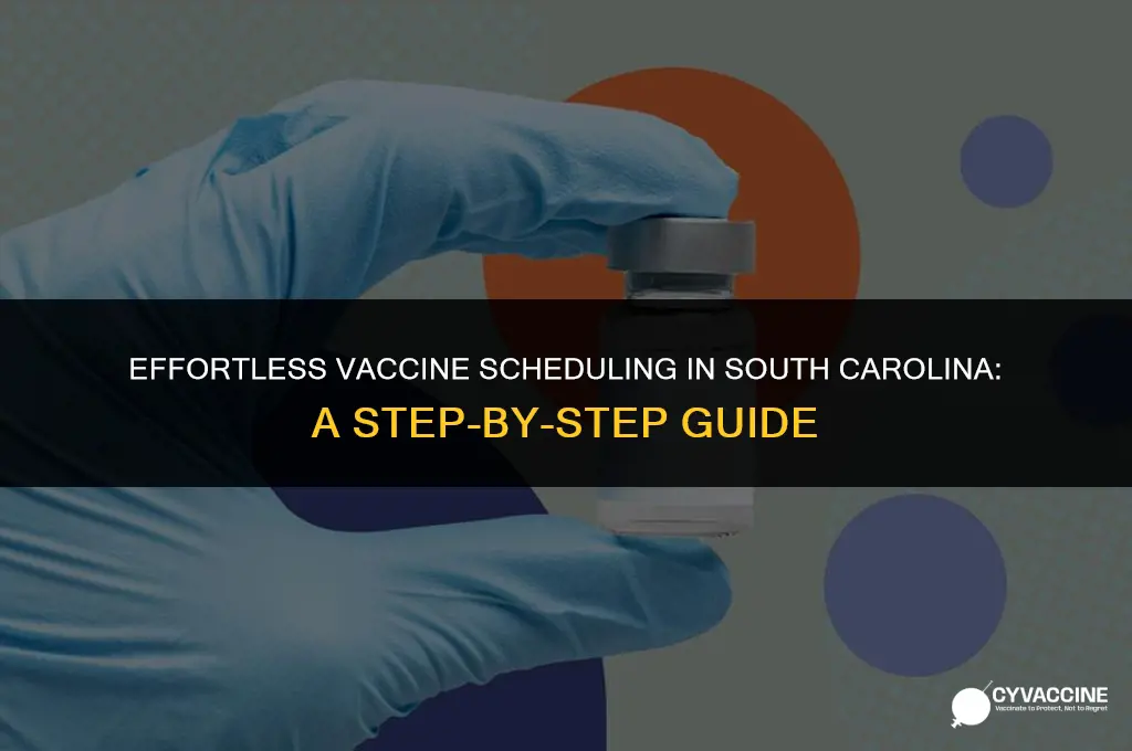 how to schedule vaccine in sc