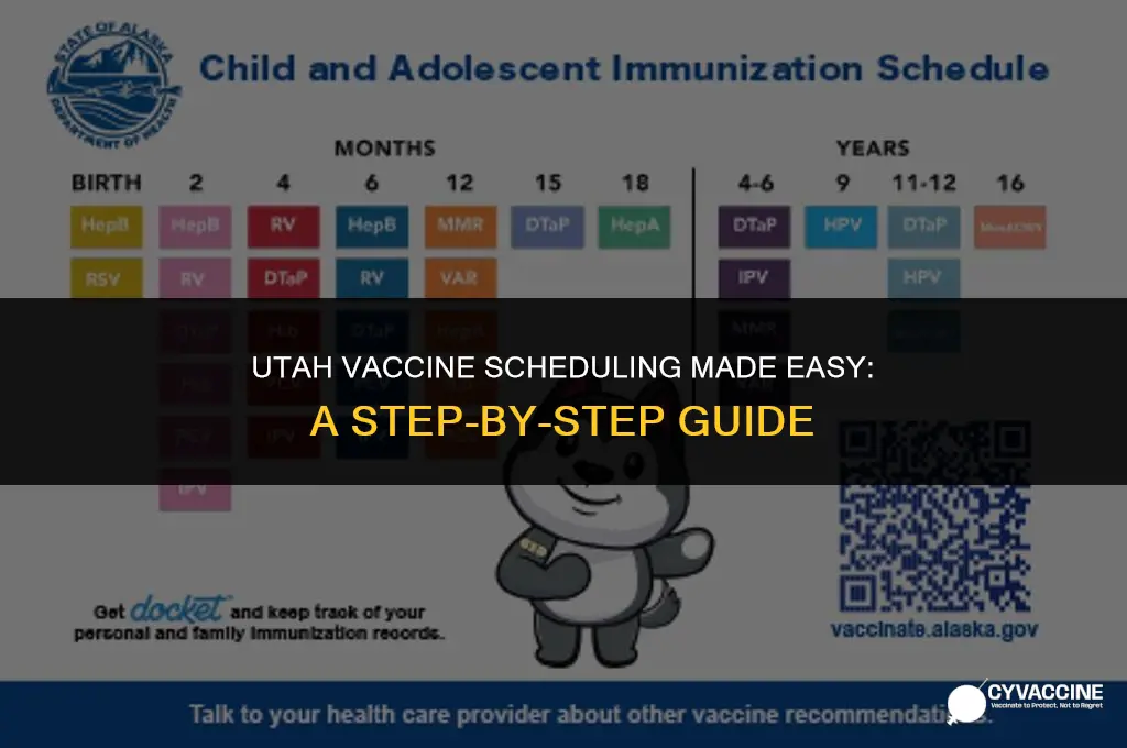 how to schedule vaccine in utah