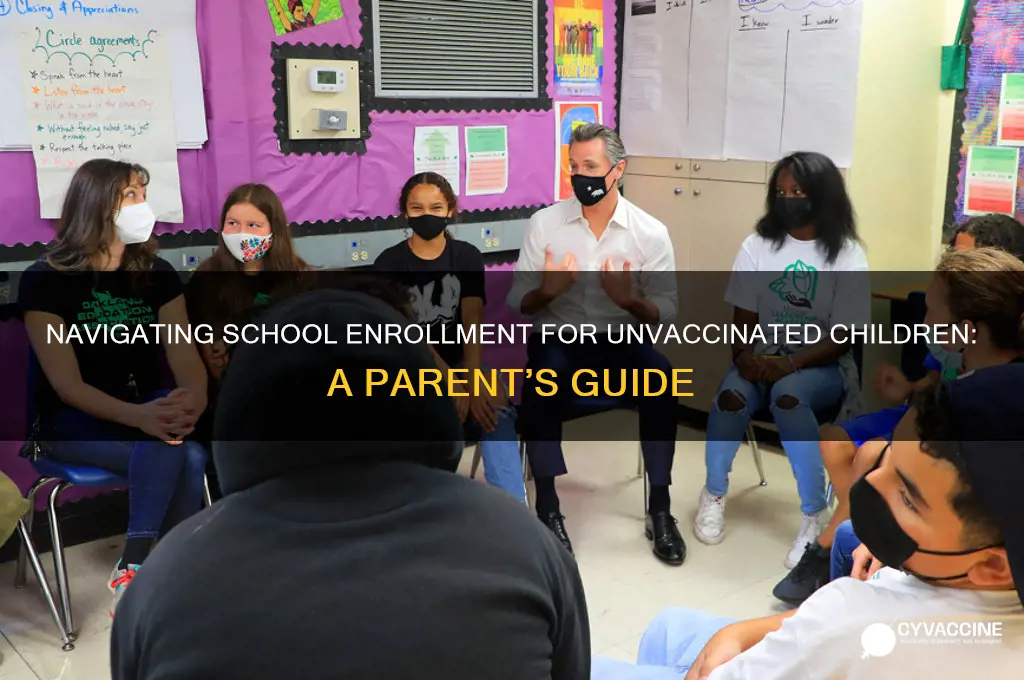 how to send kids to school un vaccinated