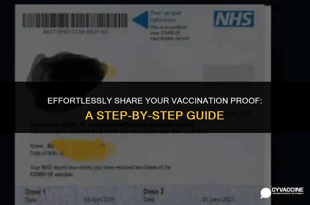 how to send proof of vaccination
