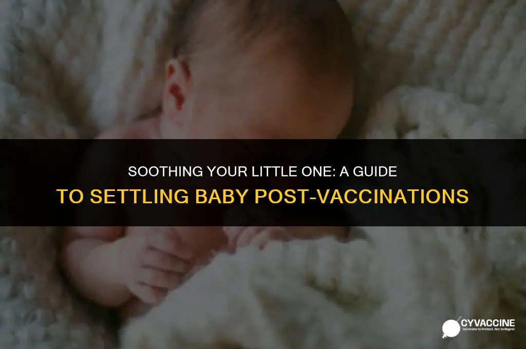 how to settle baby after vaccinations