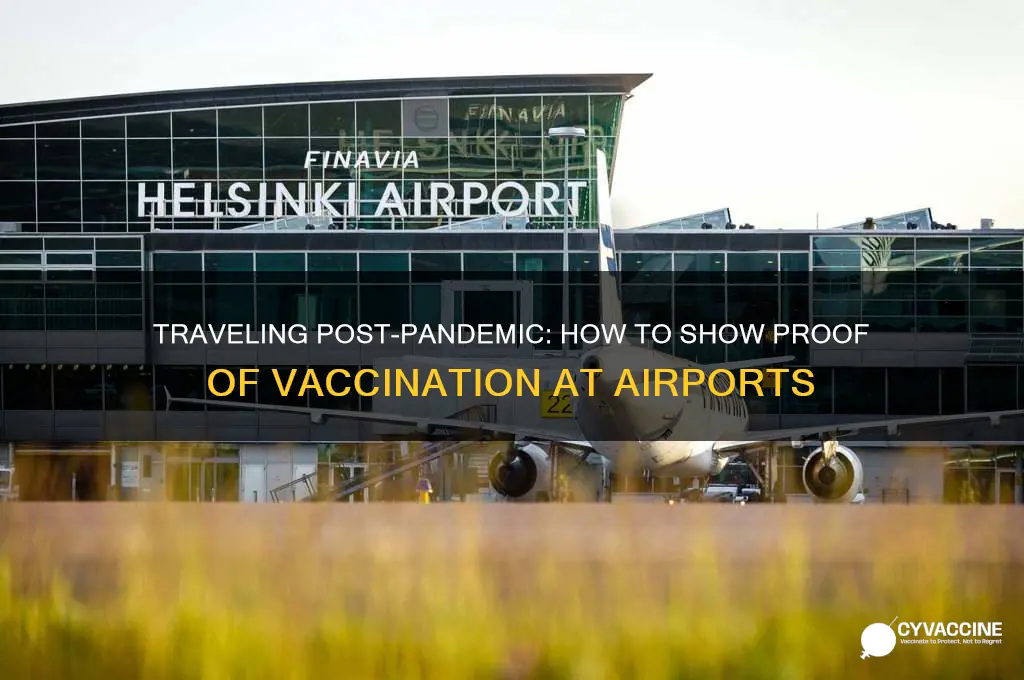 how to show proof of vaccination at airport