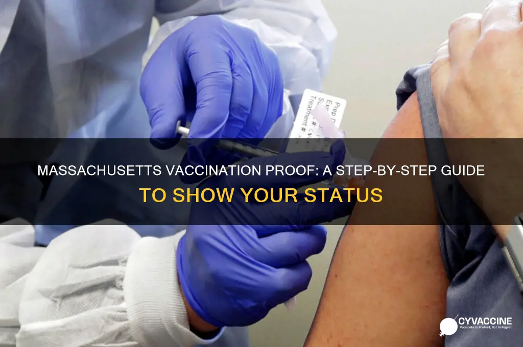 how to show proof of vaccination in massachusetts