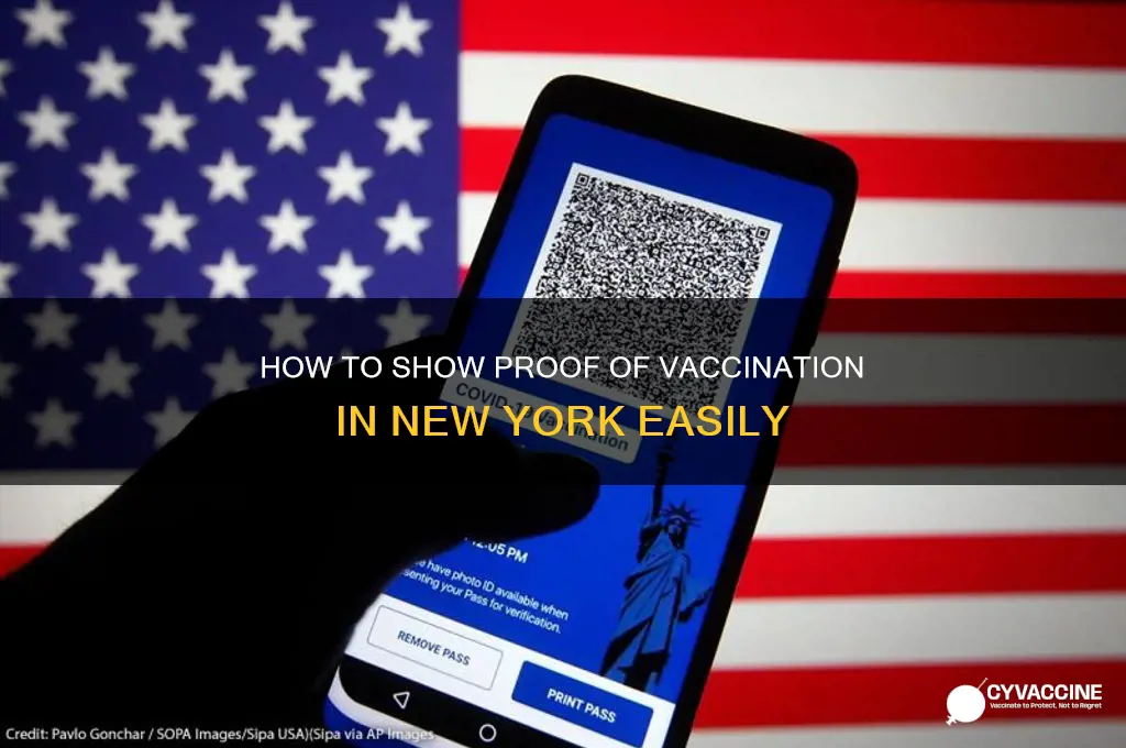 how to show proof of vaccination in new york