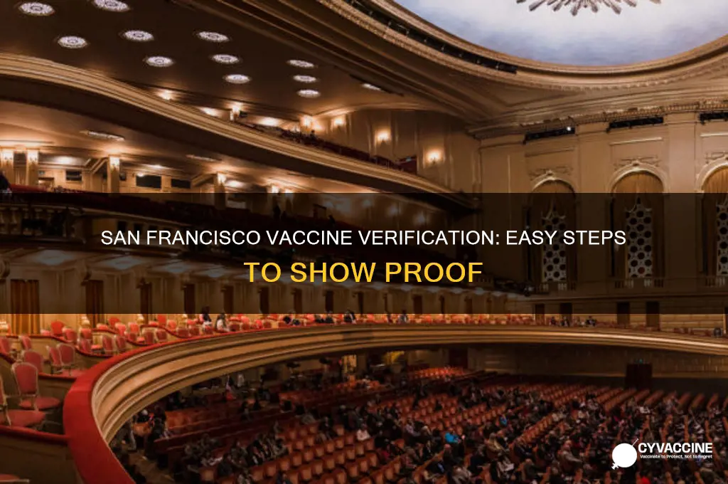 how to show proof of vaccination in san francisco