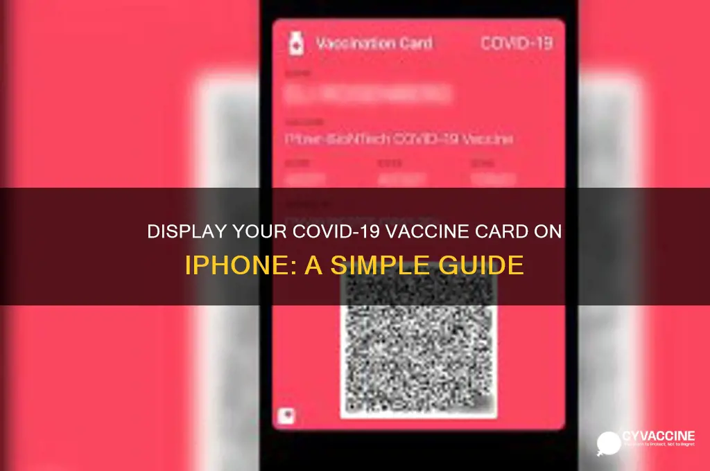 how to show proof of vaccination on iphone