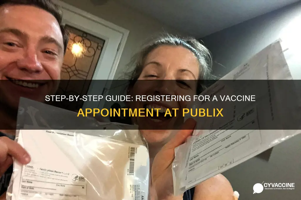 how to sign up at publix for vaccine