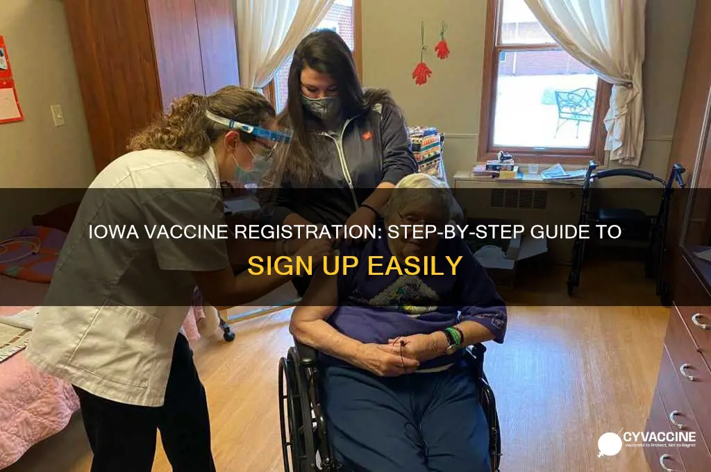 how to sign up for a vaccine in iowa