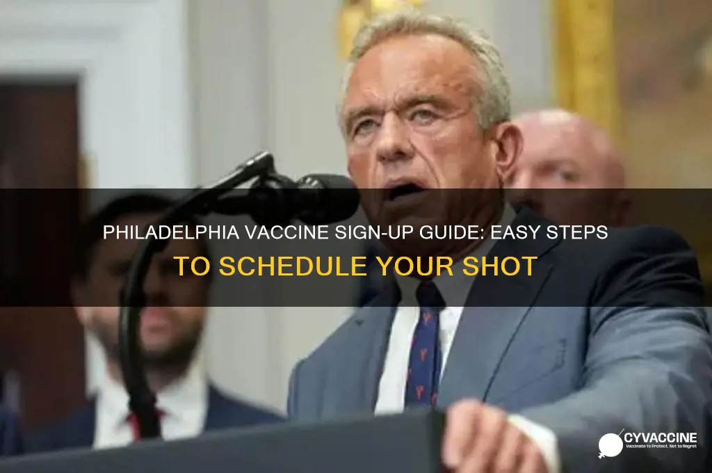 how to sign up for a vaccine in philadelphia