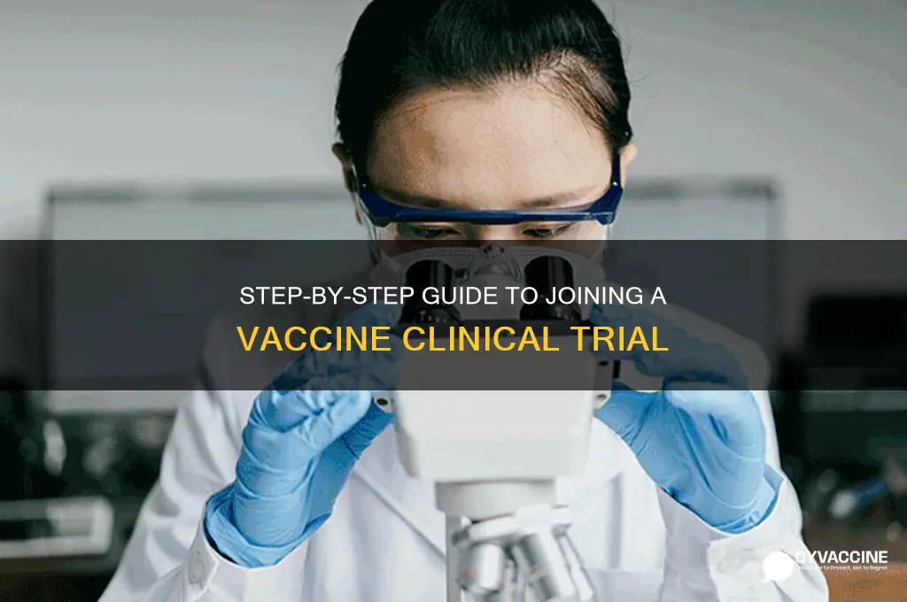 how to sign up for a vaccine trial