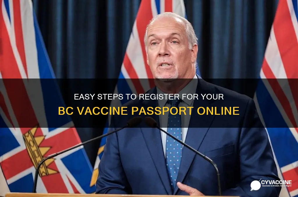 how to sign up for bc vaccine passport