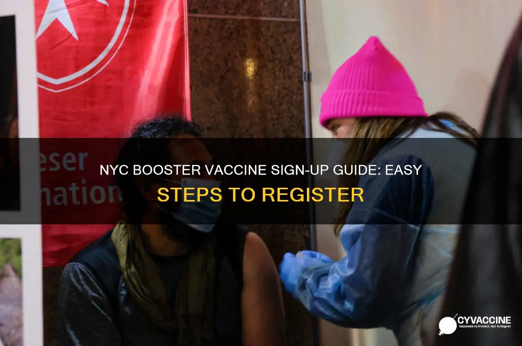 how to sign up for booster vaccine nyc