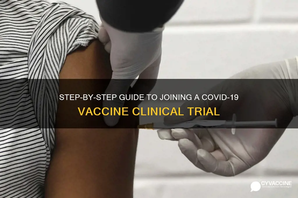 how to sign up for corona vaccine trial