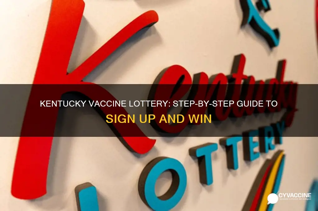 how to sign up for kentucky vaccine lottery