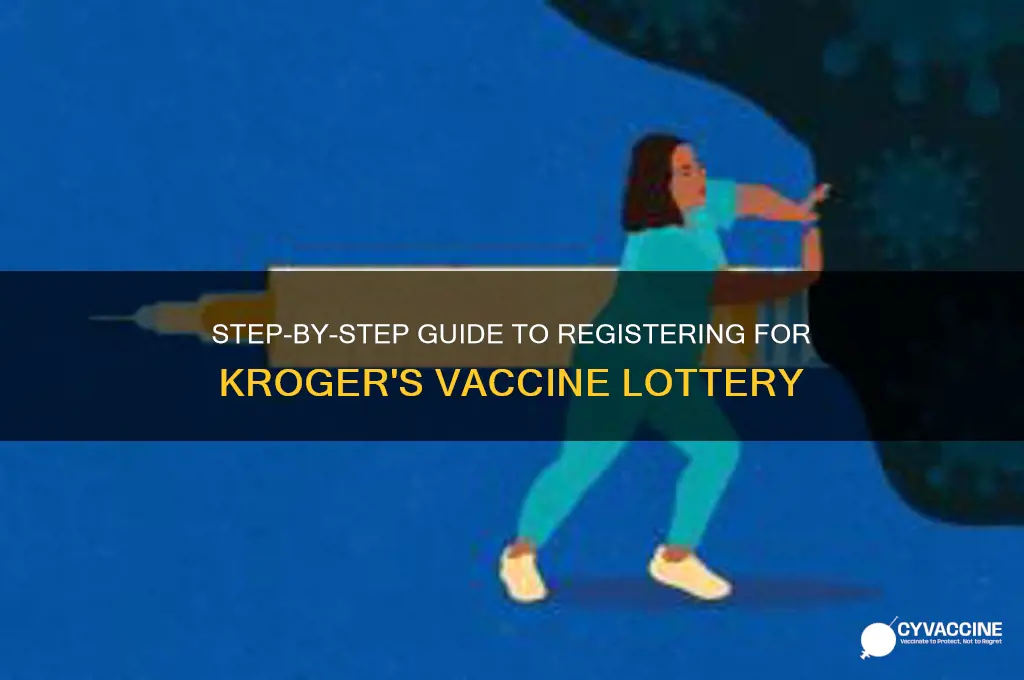 how to sign up for kroger vaccine lottery