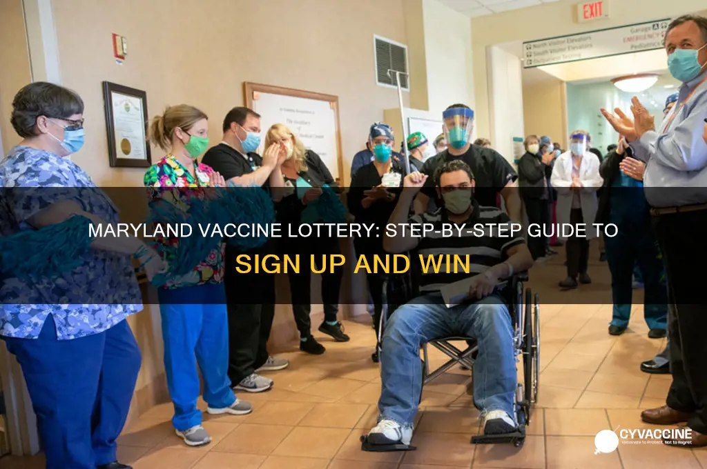 how to sign up for maryland vaccine lottery