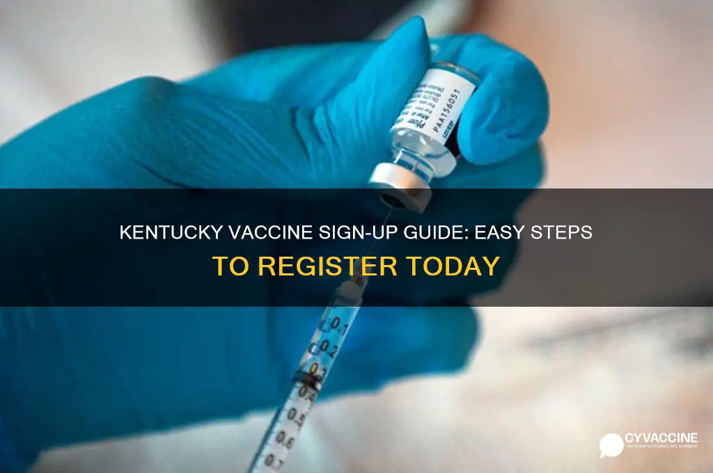 how to sign up for the vaccine in kentucky