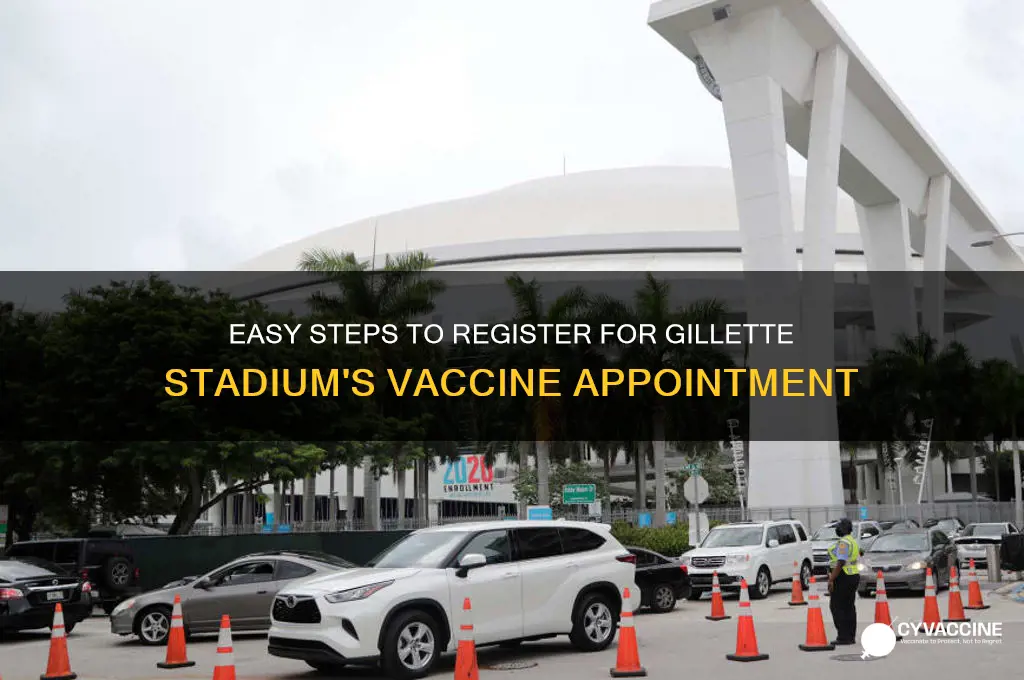 how to sign up for vaccine at gillette stadium