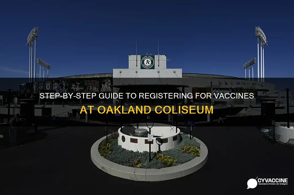 how to sign up for vaccine at oakland coliseum