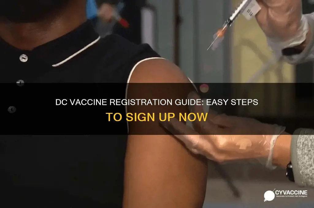 how to sign up for vaccine in dc