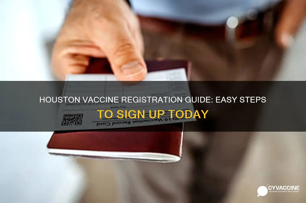 how to sign up for vaccine in houston