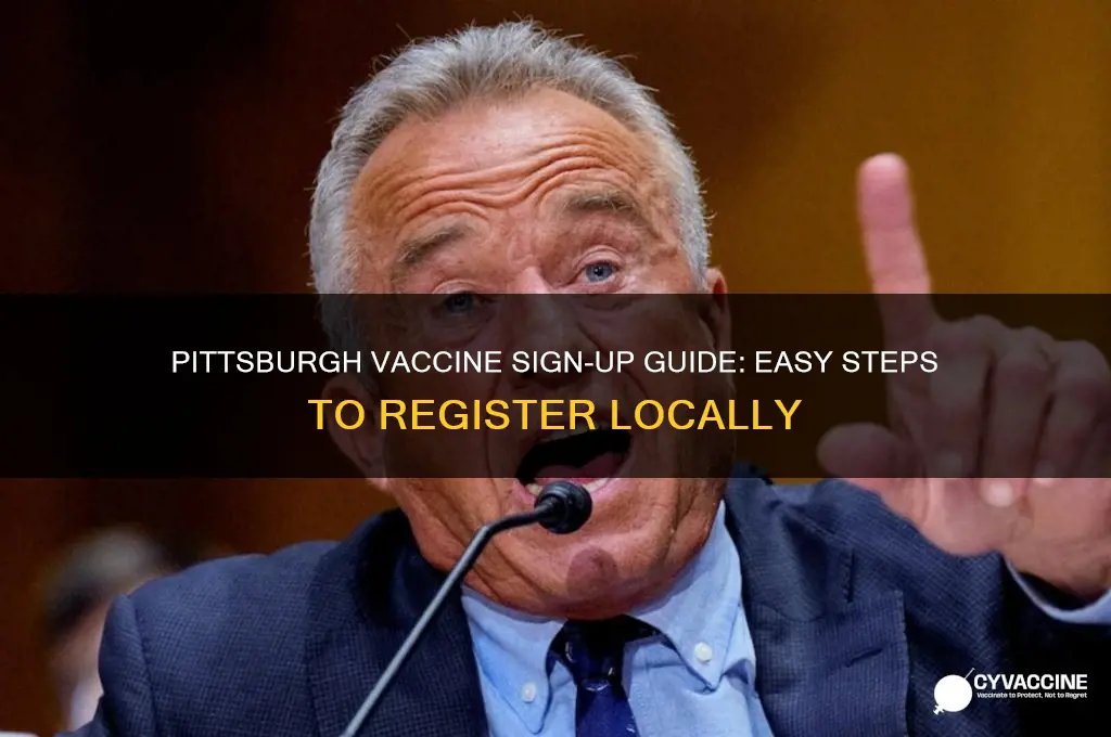 how to sign up for vaccine in pittsburgh