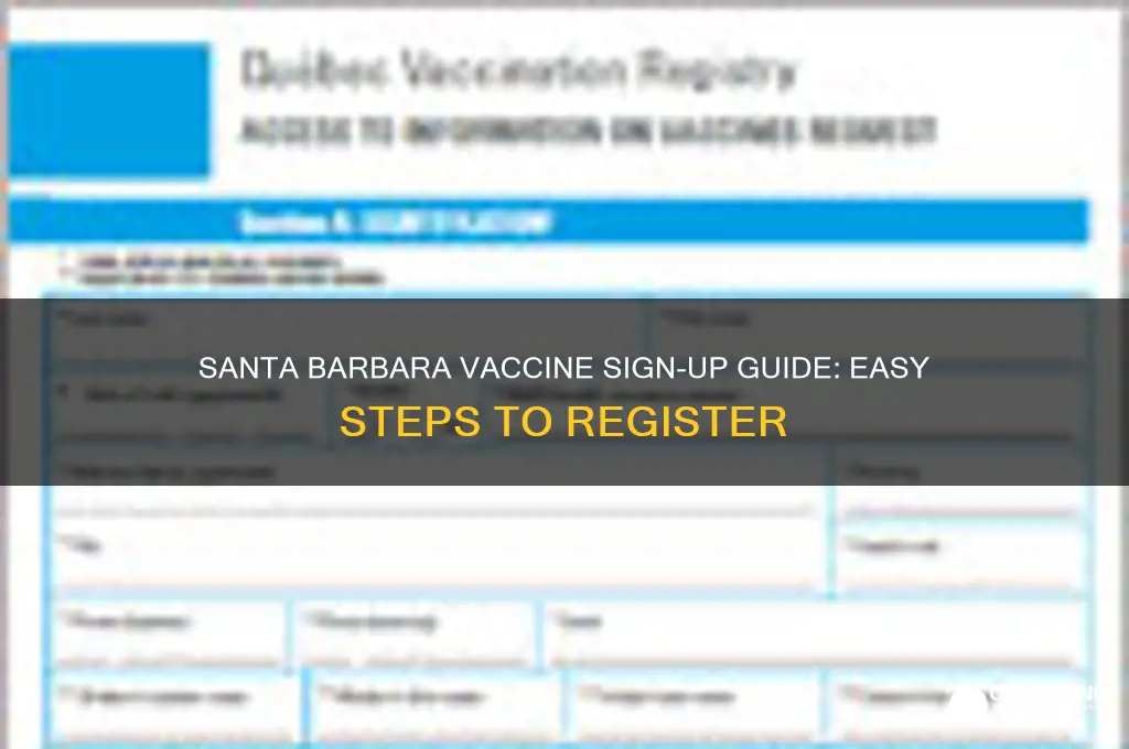 how to sign up for vaccine in santa barbara