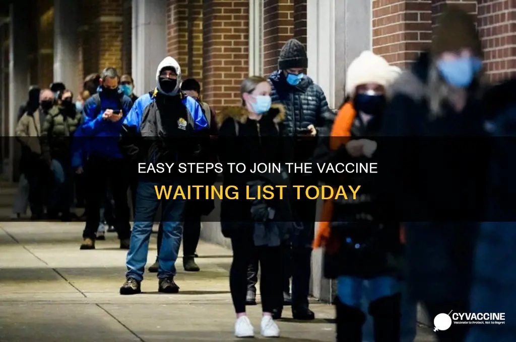 how to sign up for vaccine waiting list
