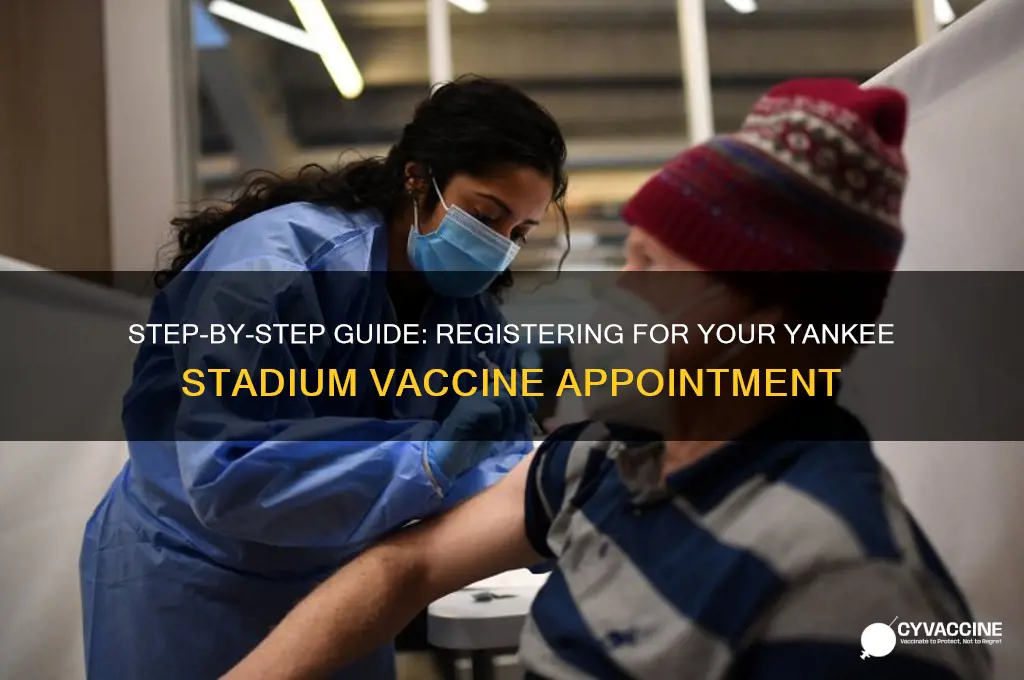 how to sign up for yankee stadium vaccine