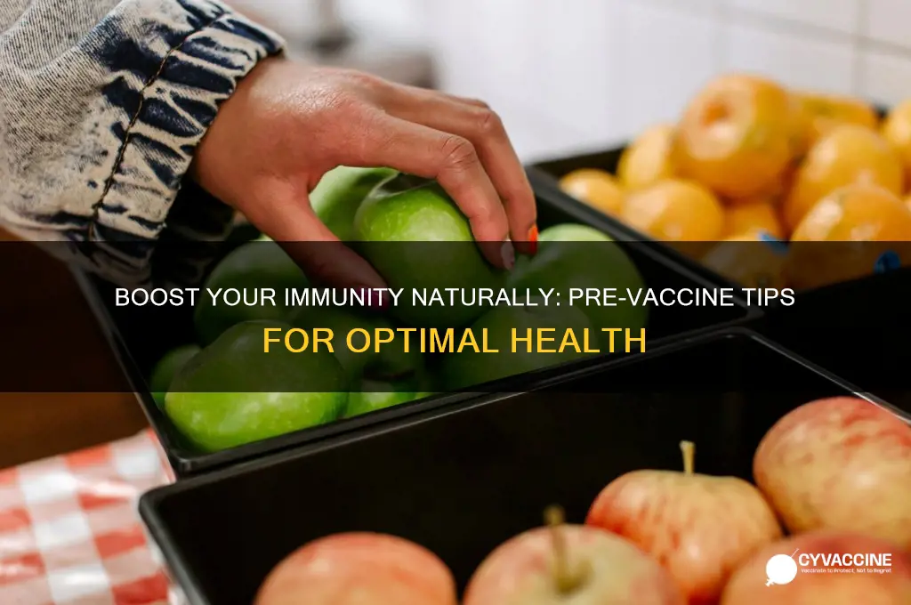 how to sipport immune system naturally before a vaccine
