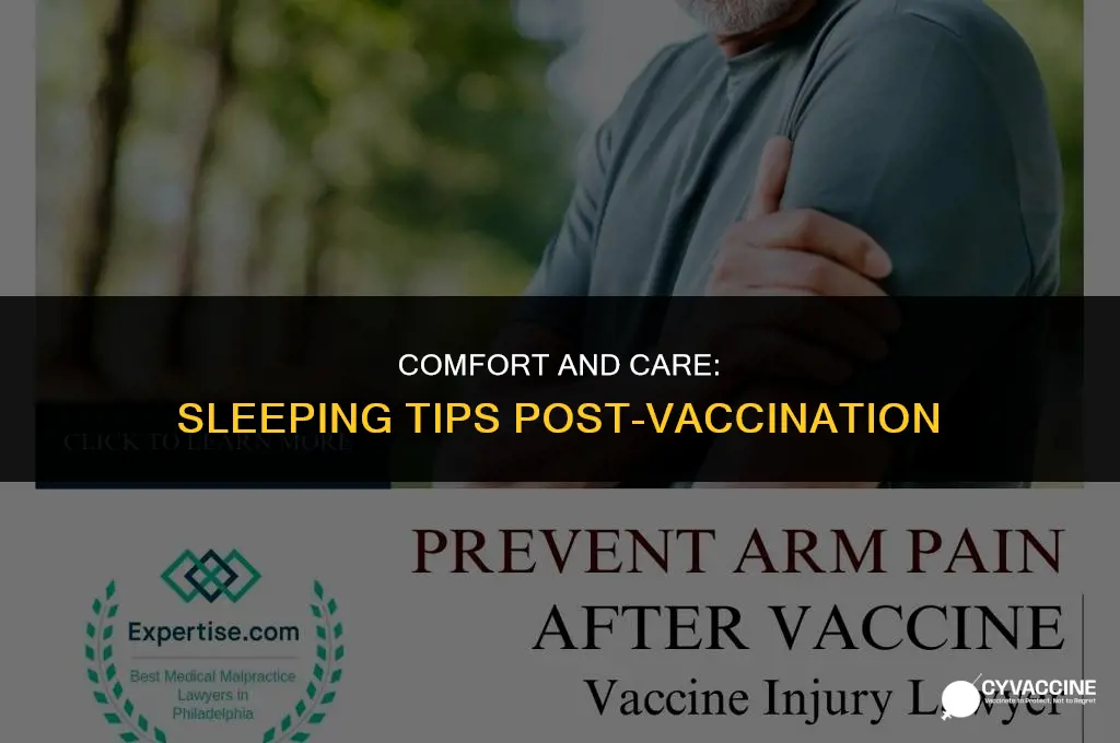 how to sleep with vaccine arm