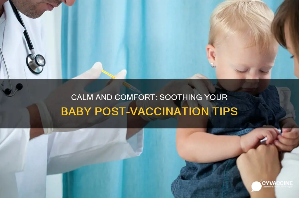 how to soothe a crying baby after vaccination