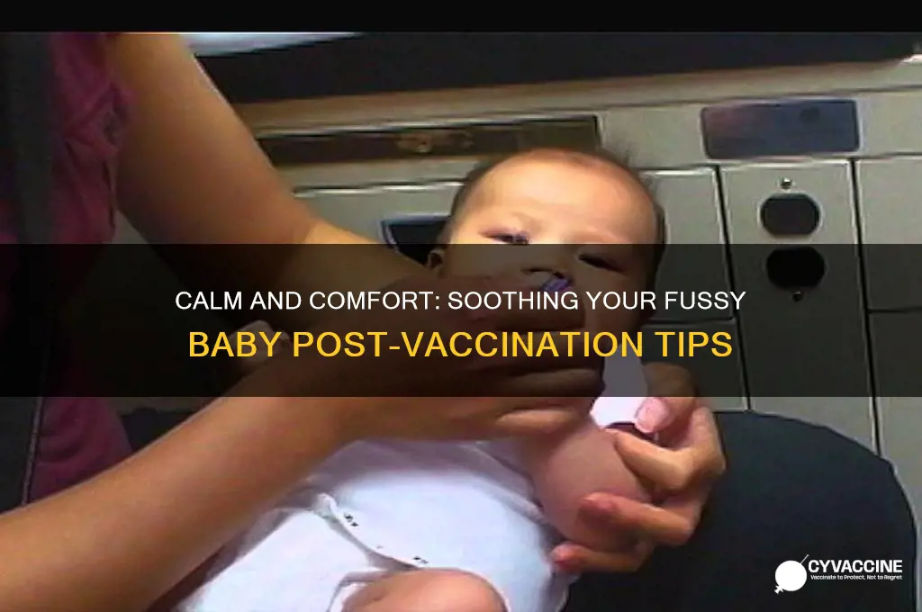 how to soothe a fussy baby after vaccines