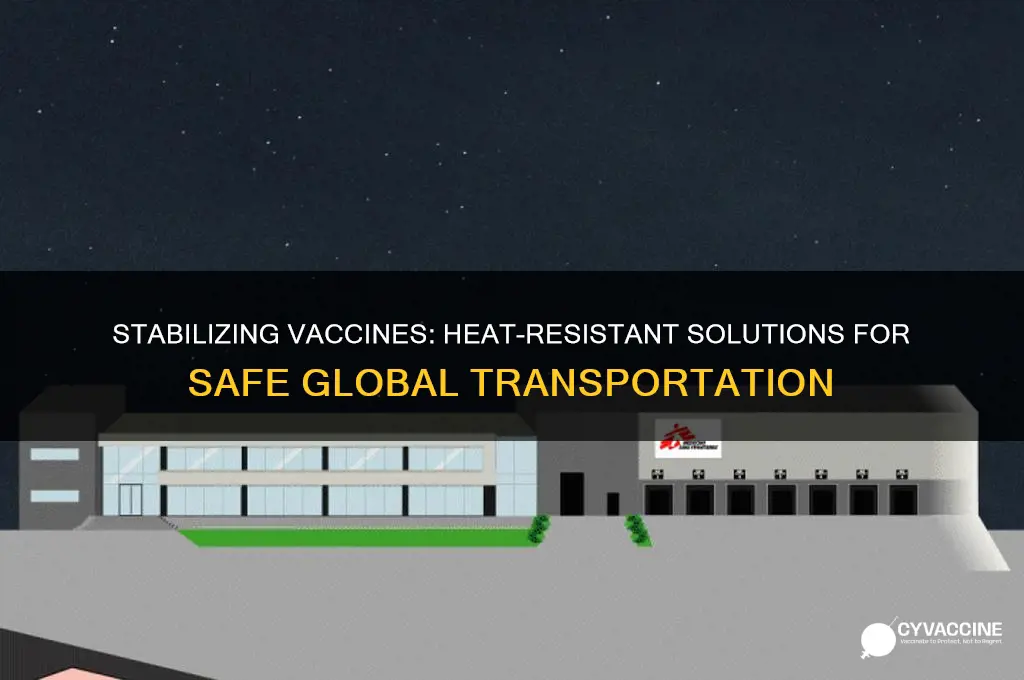 how to stabilize vaccine to survive hot temperature anf transportatin