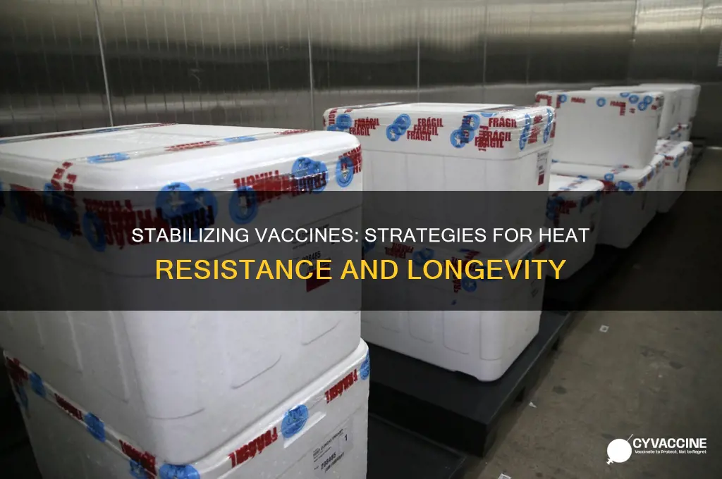 how to stabilize vaccine to survive hot temperature