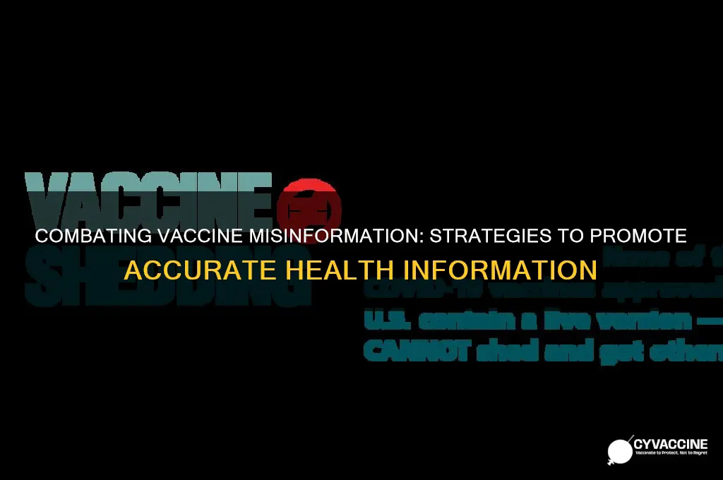 how to stop the spread of misinformation about vaccines