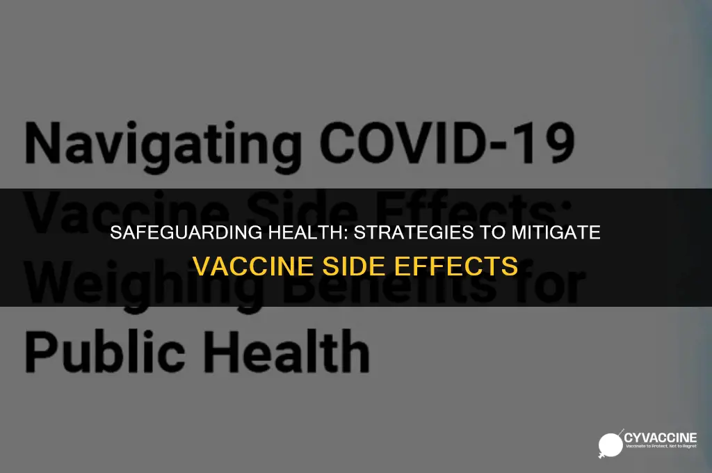 how to stop vaccine from hurting