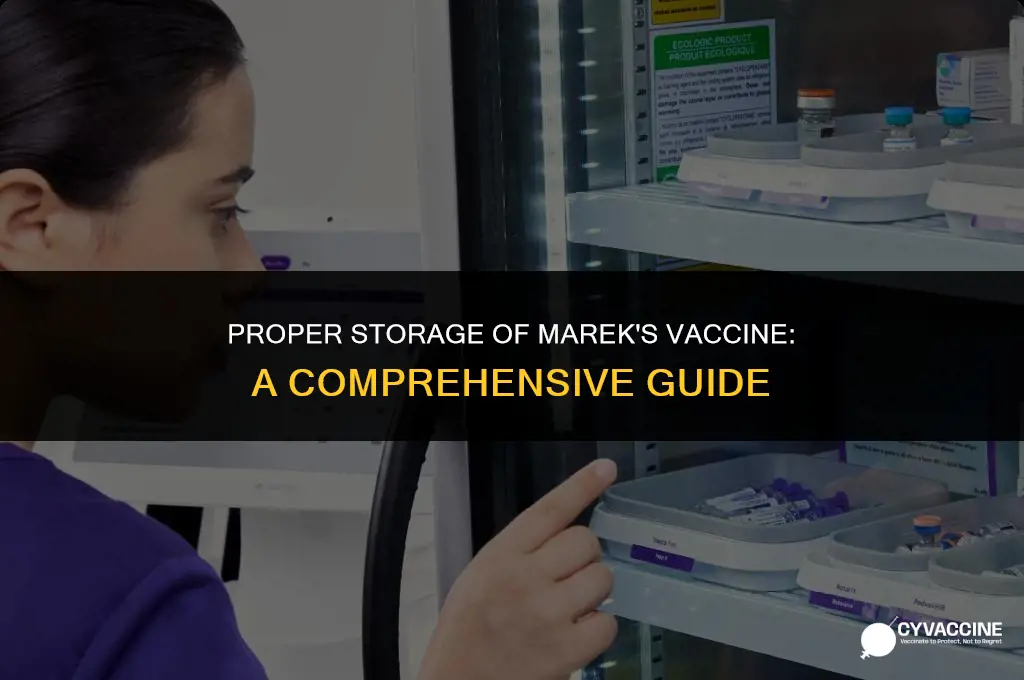 how to store marek